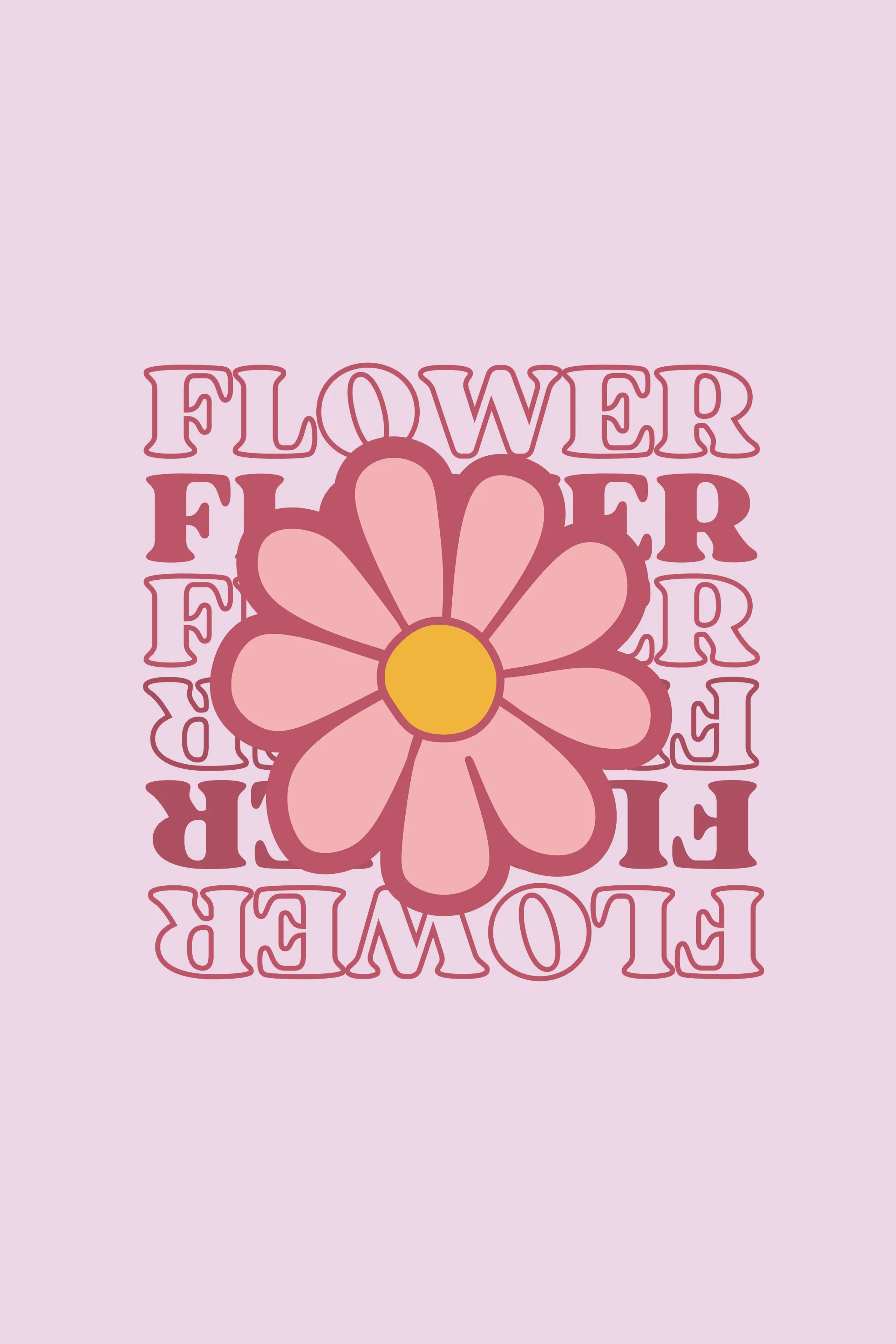 Pink Playful Flower Printed Scoop Neck T-shirt for women