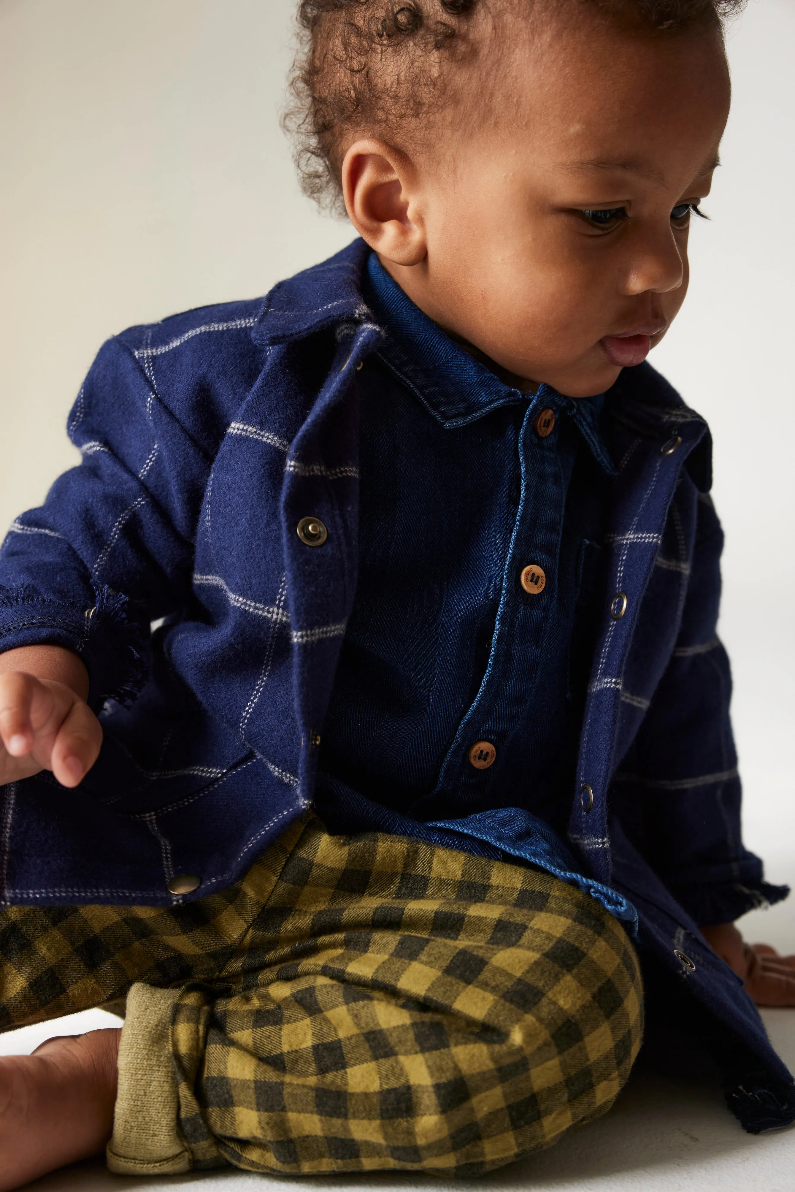 PLAID FLANNEL BABY SHIRT