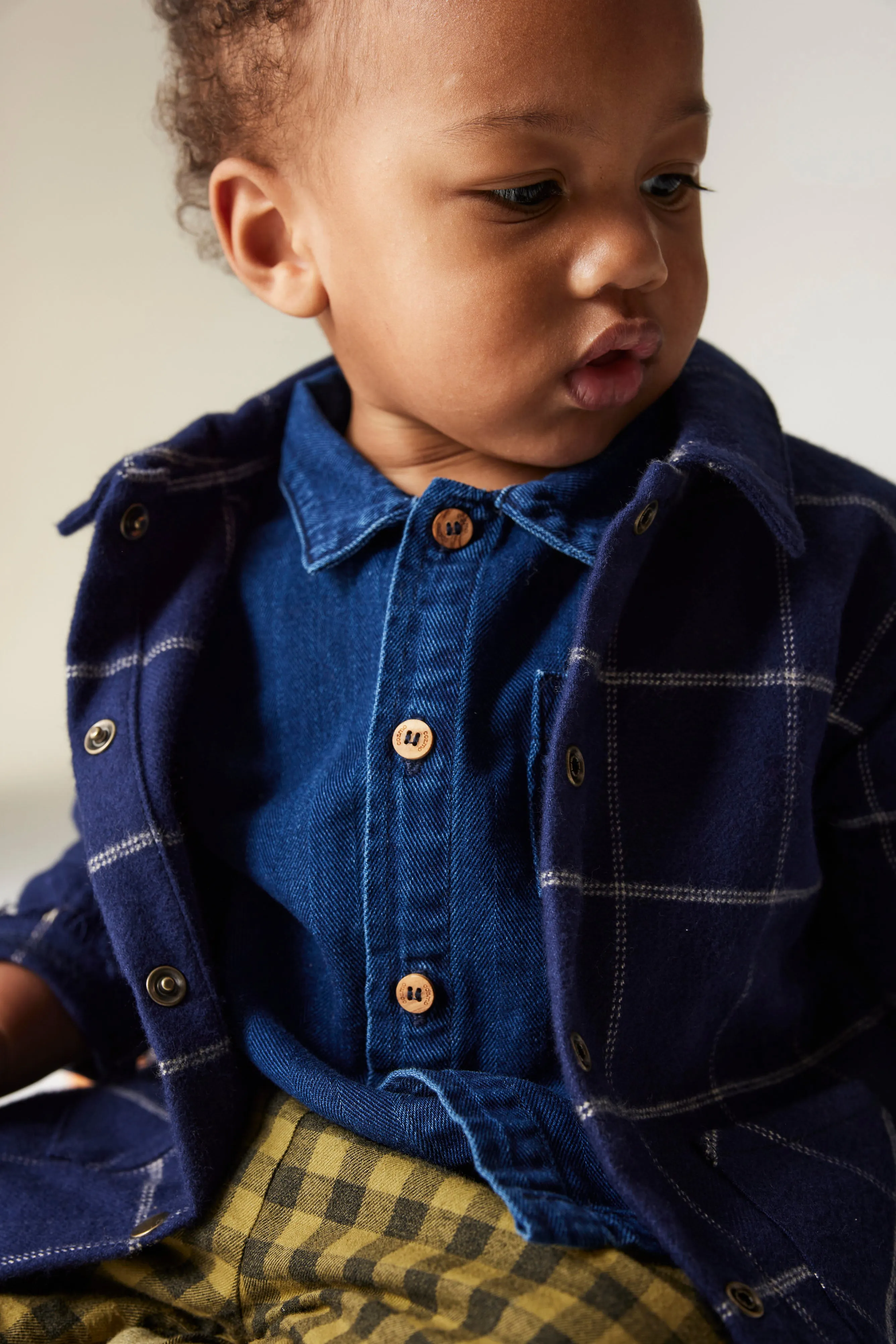PLAID FLANNEL BABY SHIRT
