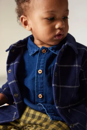 PLAID FLANNEL BABY SHIRT