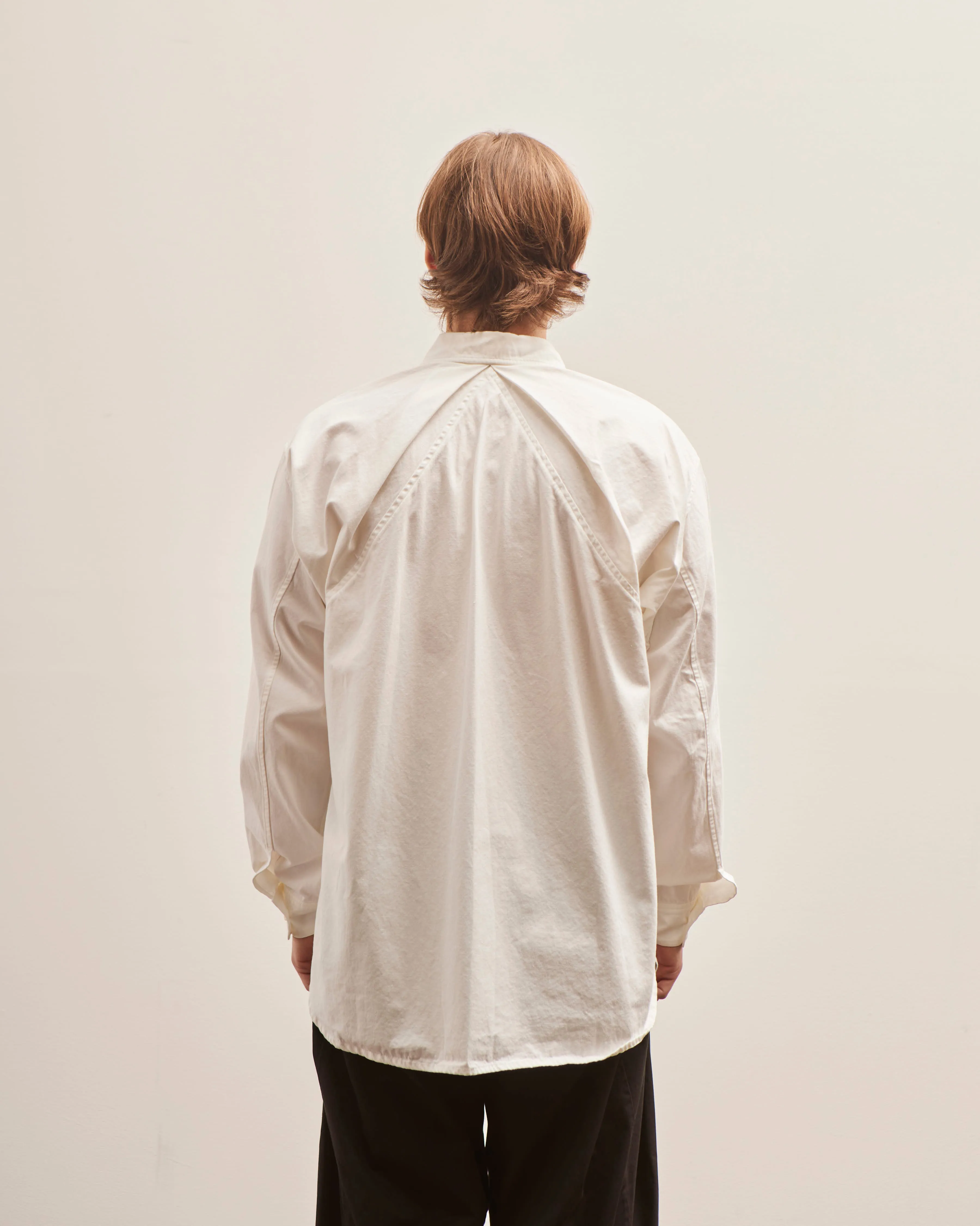 Postalco Unisex Free Arm Shirt 01 Weather Cloth, Off-White