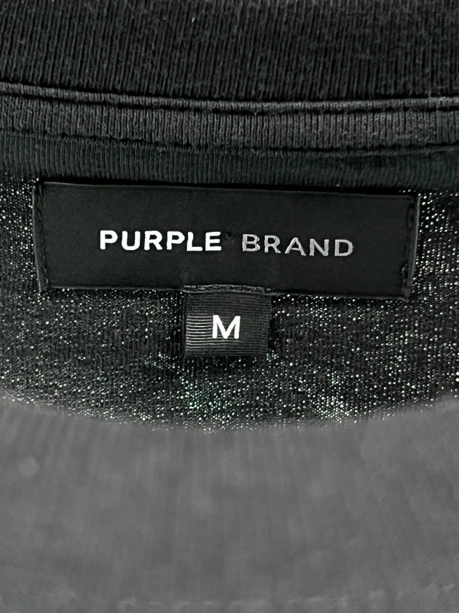 Purple Brand P104-JGBB Textured Jersey Tee Black