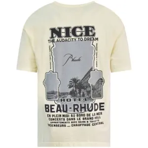 Rhude Audacity to Dream Oversized Tee Vintage Washed Beige