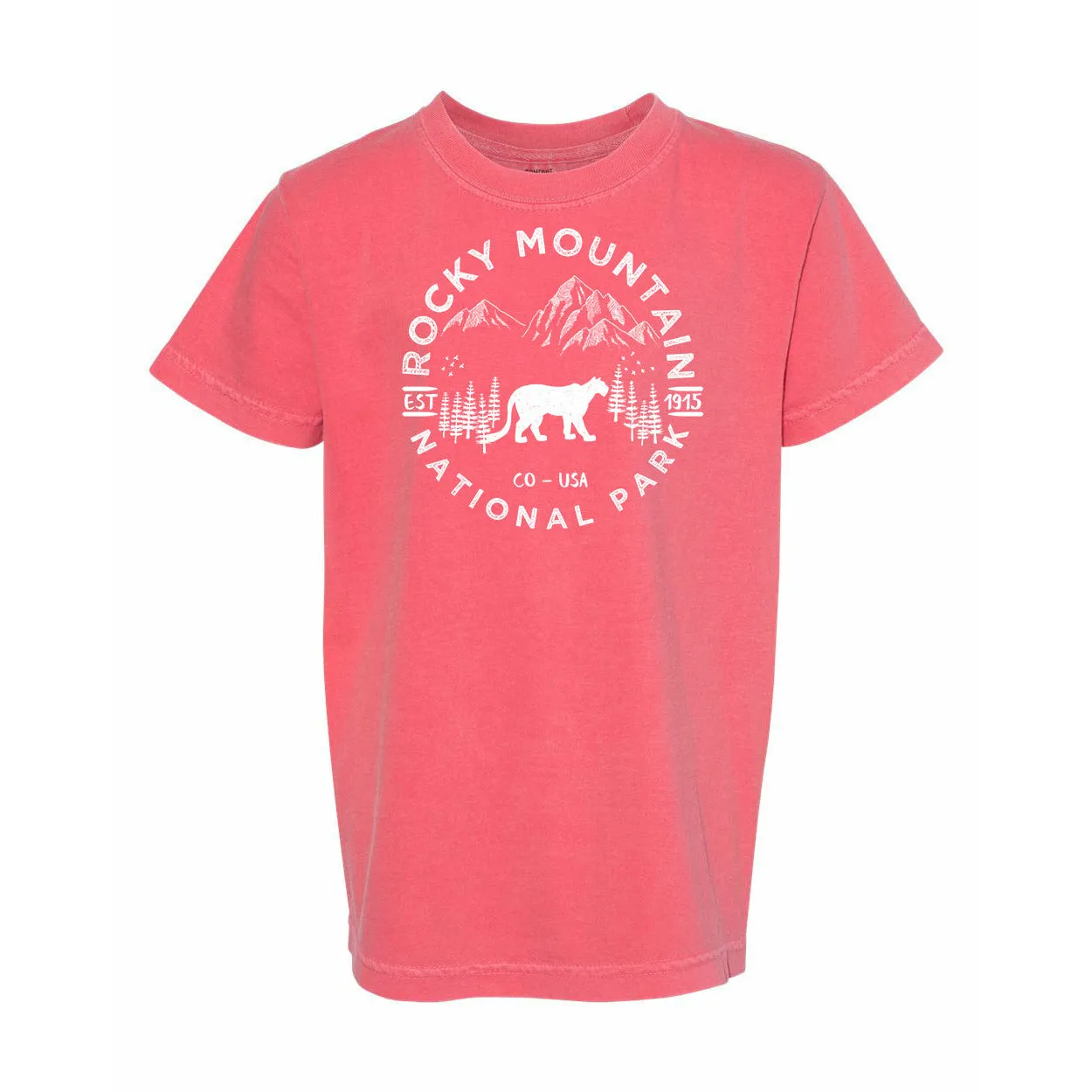 Rocky Mountain National Park Youth Comfort Colors T shirt