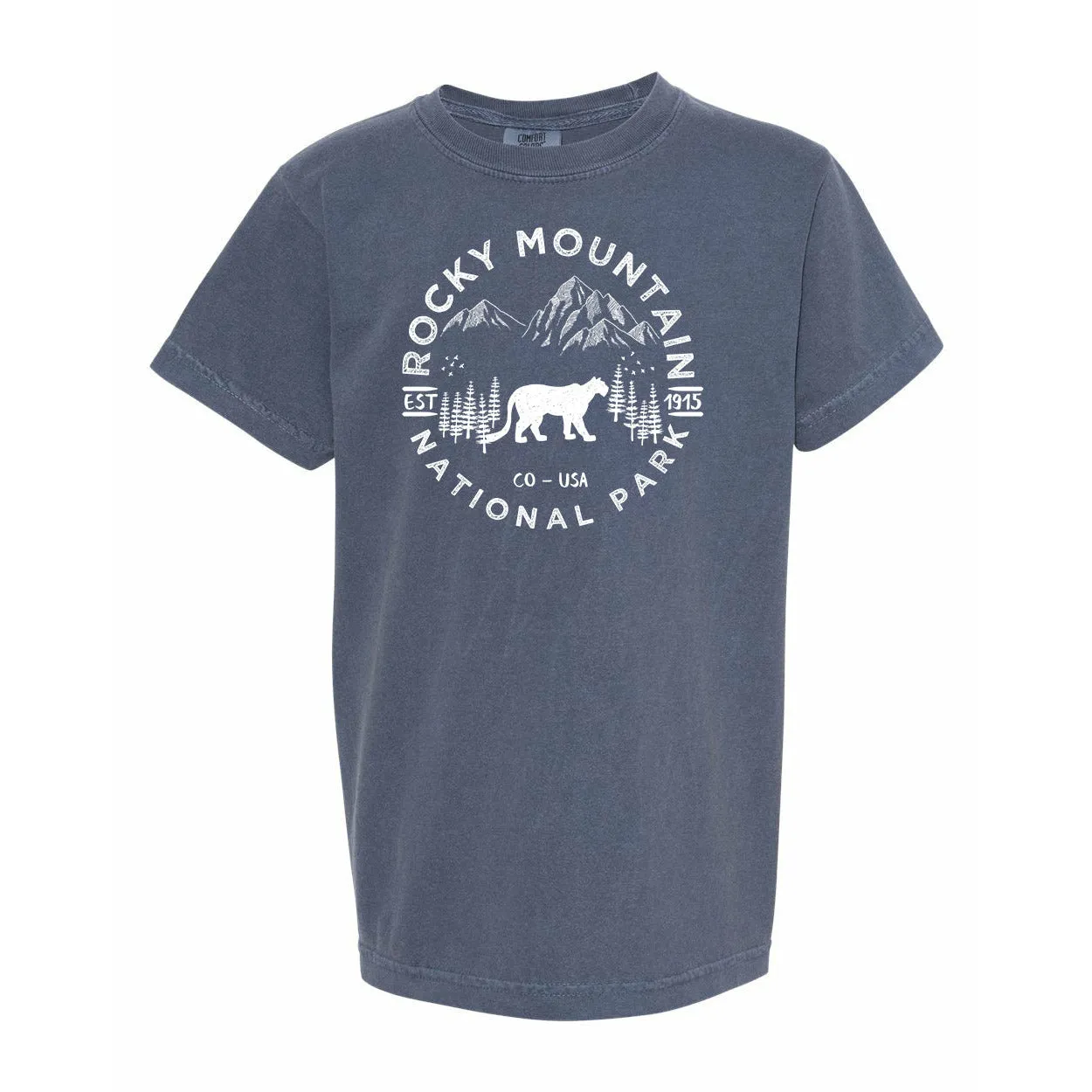 Rocky Mountain National Park Youth Comfort Colors T shirt