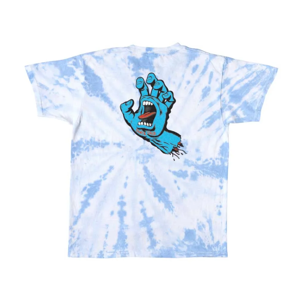 Santa Cruz Youth Screaming Hand S/S Tee - Twist Carolina Blue