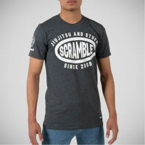 Scramble Jiu Jitsu and Stuff Surf T-Shirt Grey