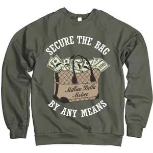 Secure The Bag - Olive Crewneck Sweatshirt