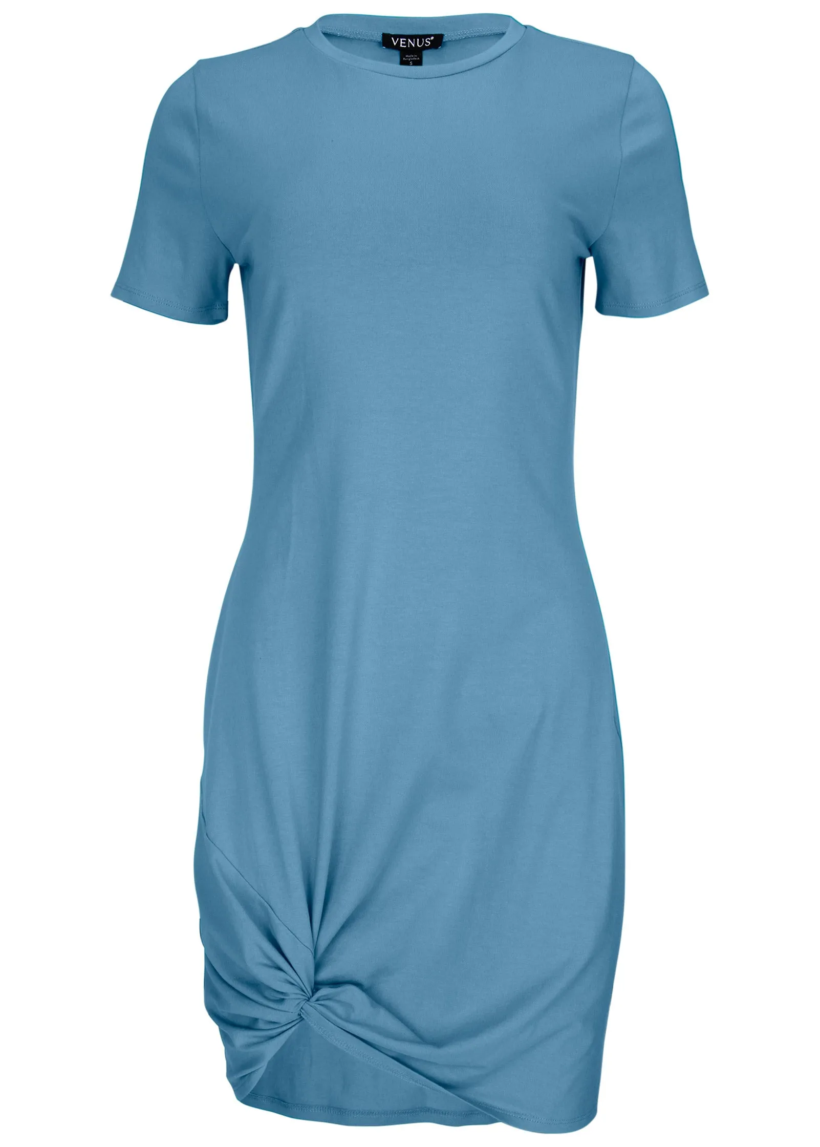 Side Twist T-Shirt Dress - Niagara