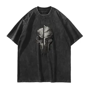 Skeleton Spartan Washed T-Shirt