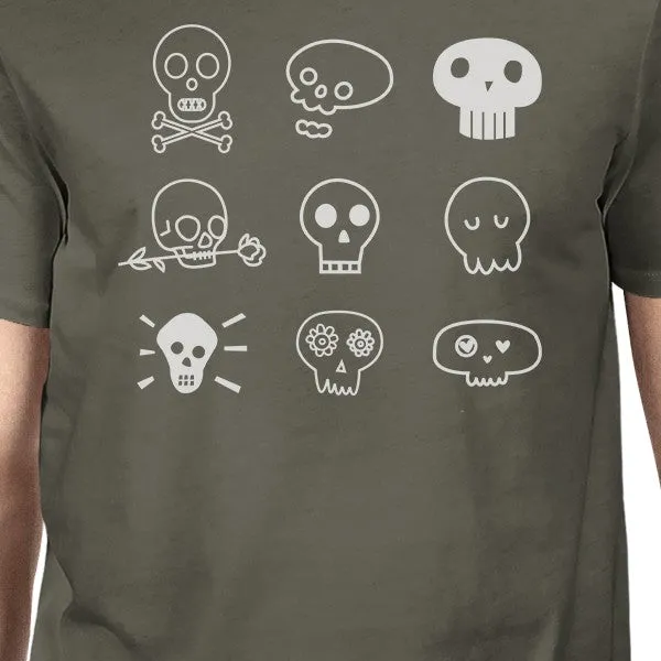 Skulls Mens Dark Grey Shirt