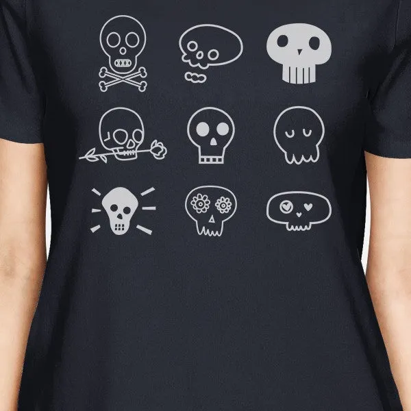 Skulls Womens Navy Shirt