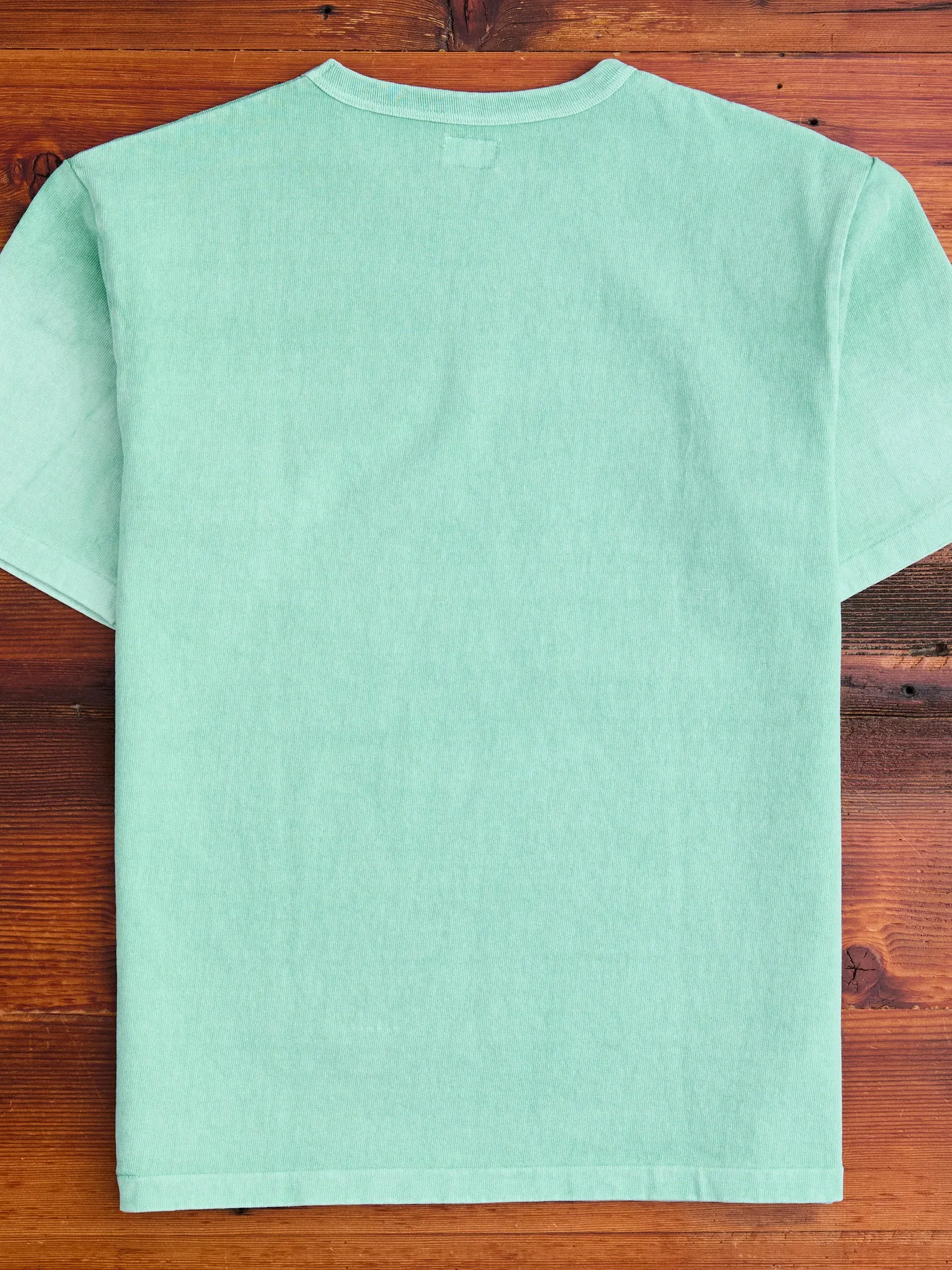 Stand Wheeler Pigment-Dyed T-Shirt in Turquoise