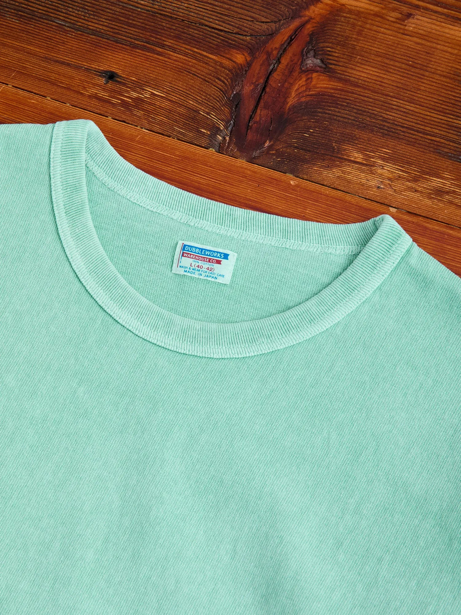 Stand Wheeler Pigment-Dyed T-Shirt in Turquoise