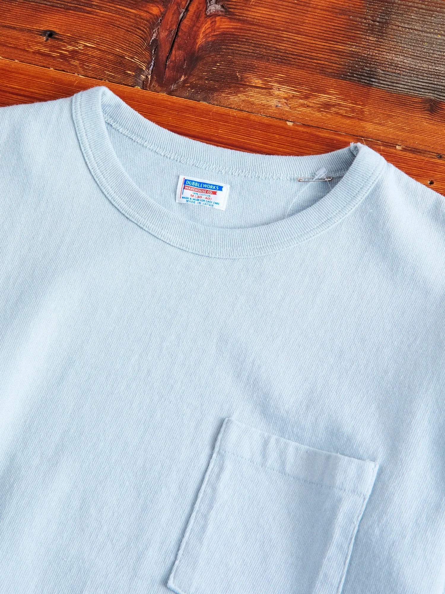 Stand Wheeler Pocket T-Shirt in Sax