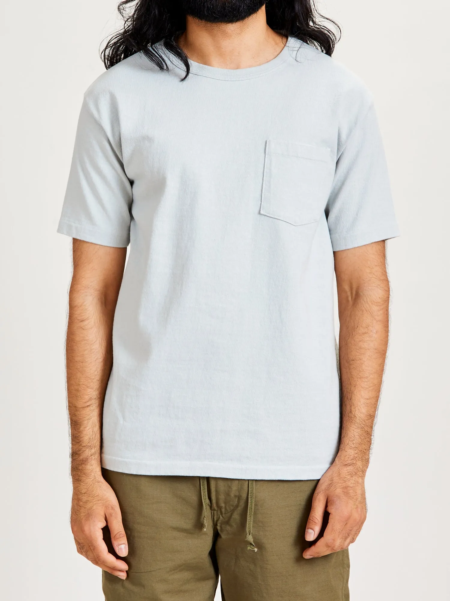 Stand Wheeler Pocket T-Shirt in Sax