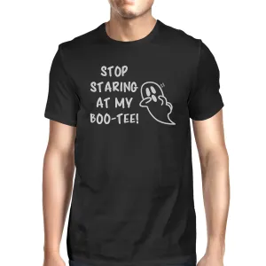 Stop Staring At My Boo-Tee Ghost Mens Black Shirt