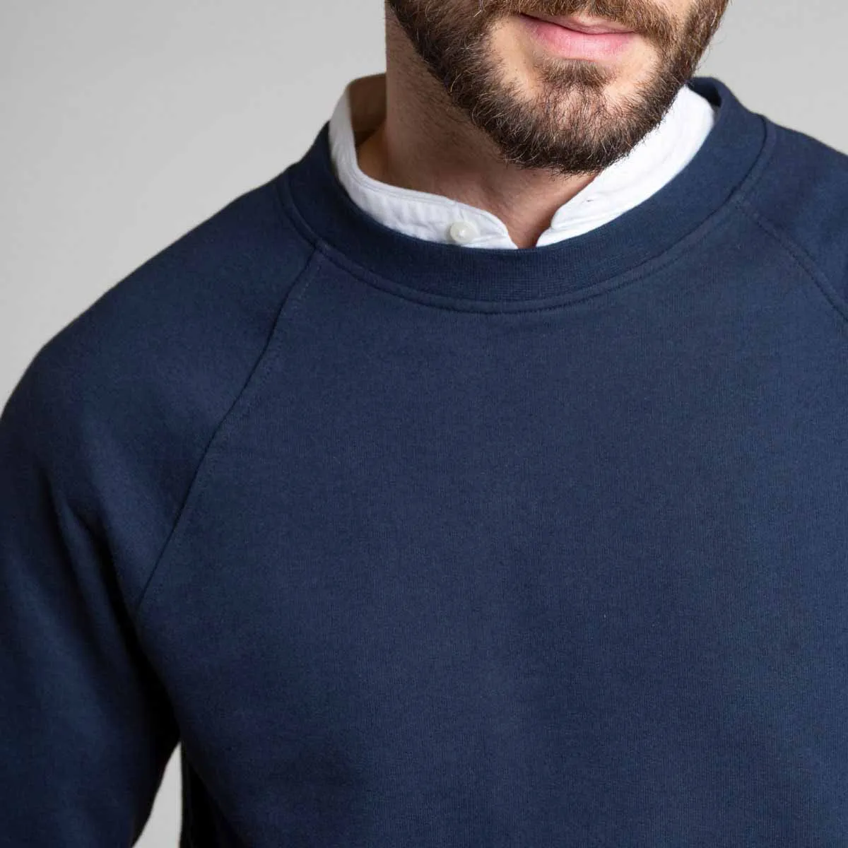 Sweat Léo Coton Bio Leo Bleu