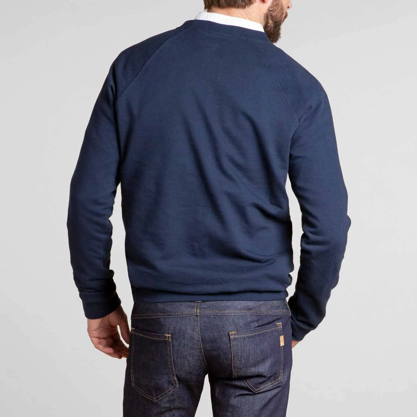 Sweat Léo Coton Bio Leo Bleu