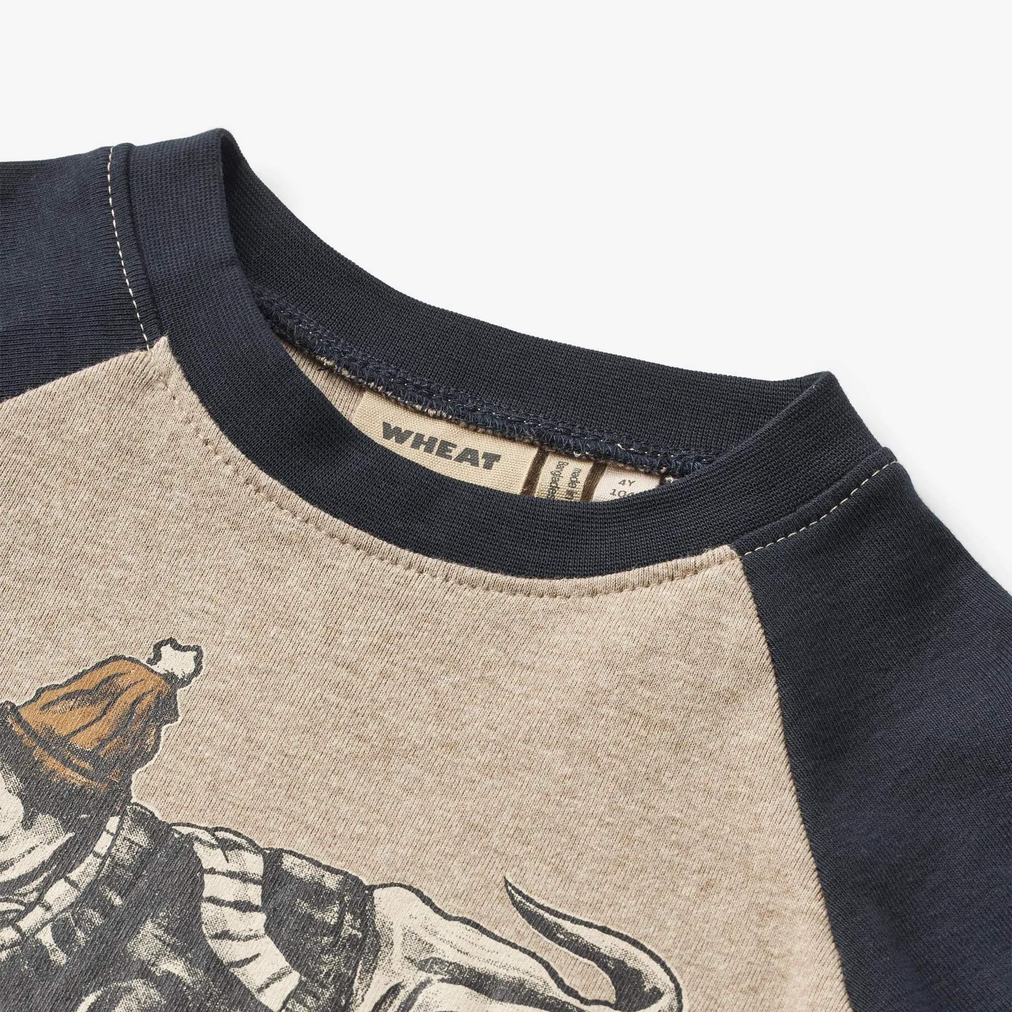 T-Shirt L/S Rolf - gravel melange