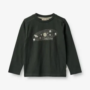 T-Shirt Solar System - black coal