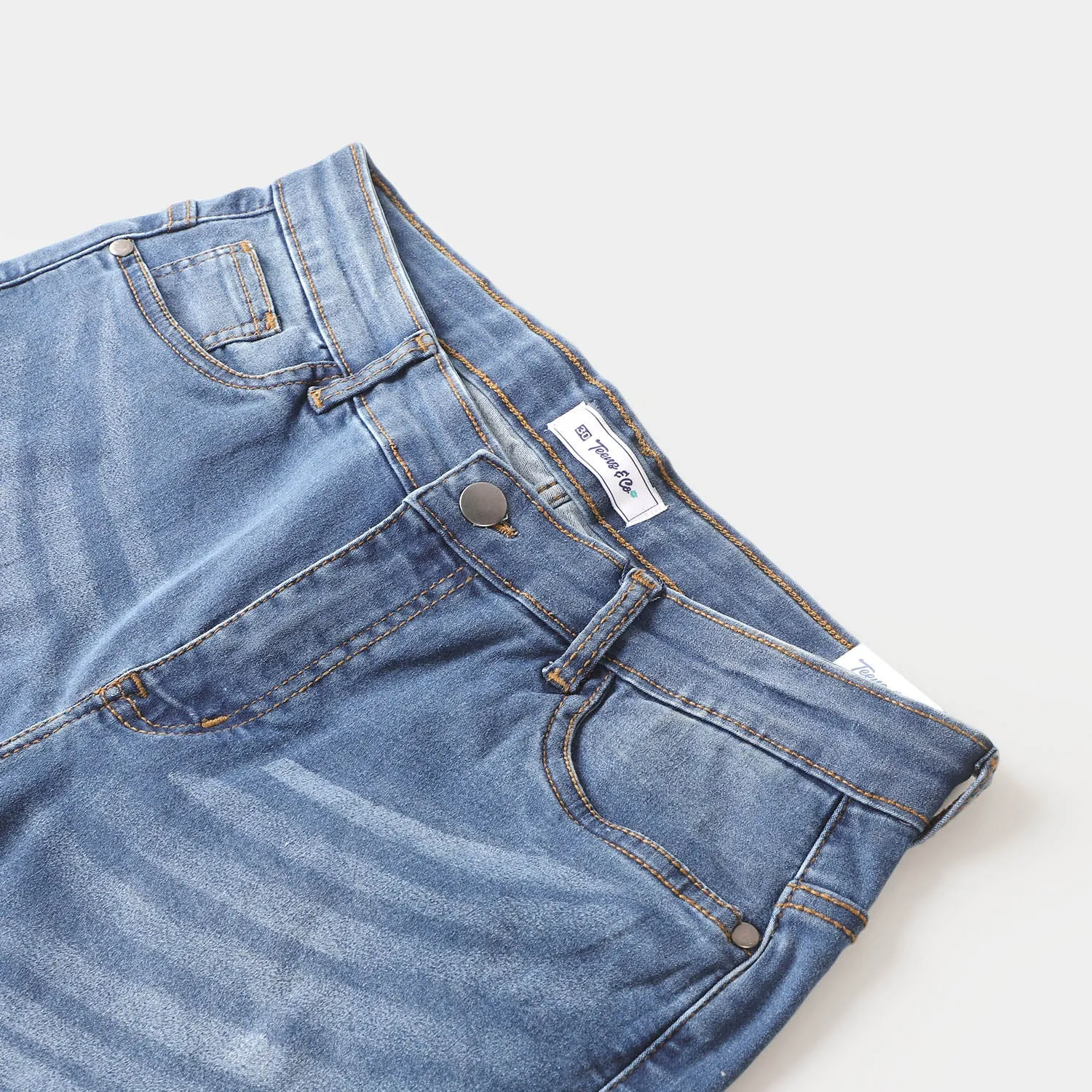 Teens Boys Pant Denim - Mid Blue
