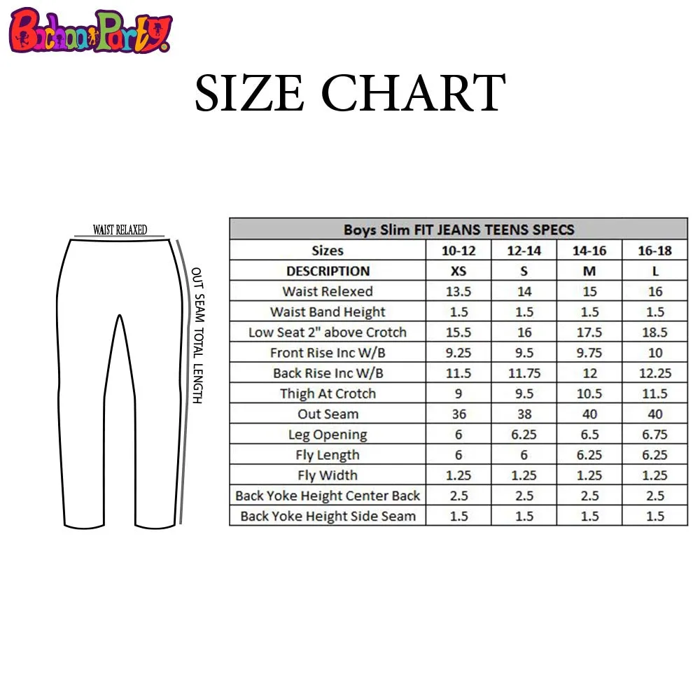 Teens Boys Pant Denim - Mid Blue