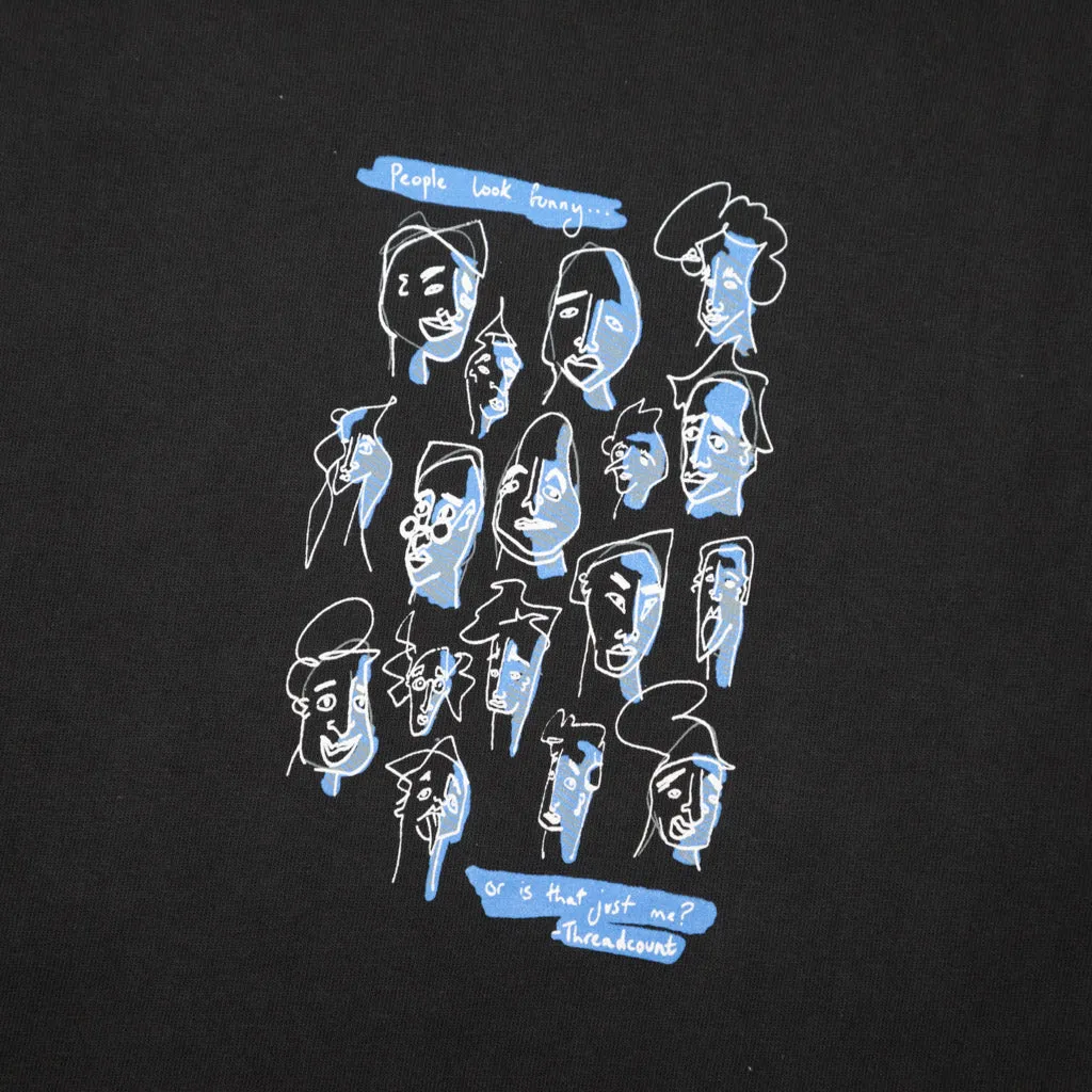 Threadcount - People Look Funny T-Shirt - Faded Black