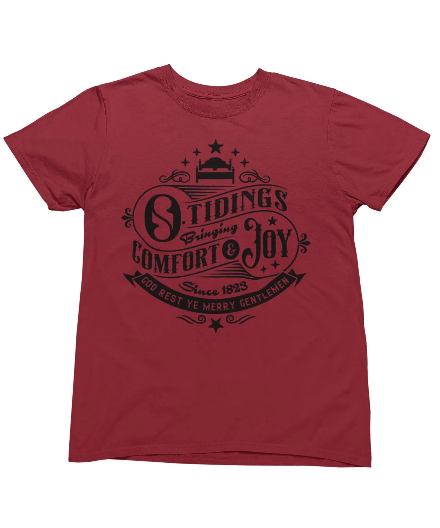 Tidings Of Comfort And Joy Mono Christmas T-Shirt
