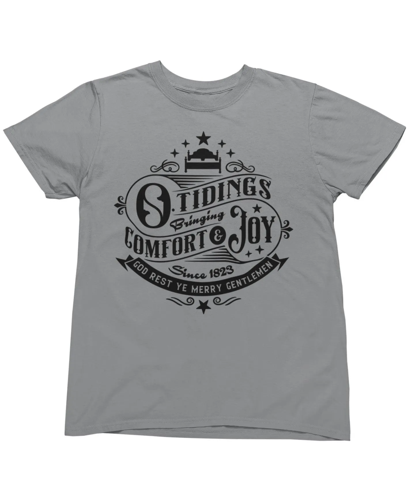 Tidings Of Comfort And Joy Mono Christmas T-Shirt