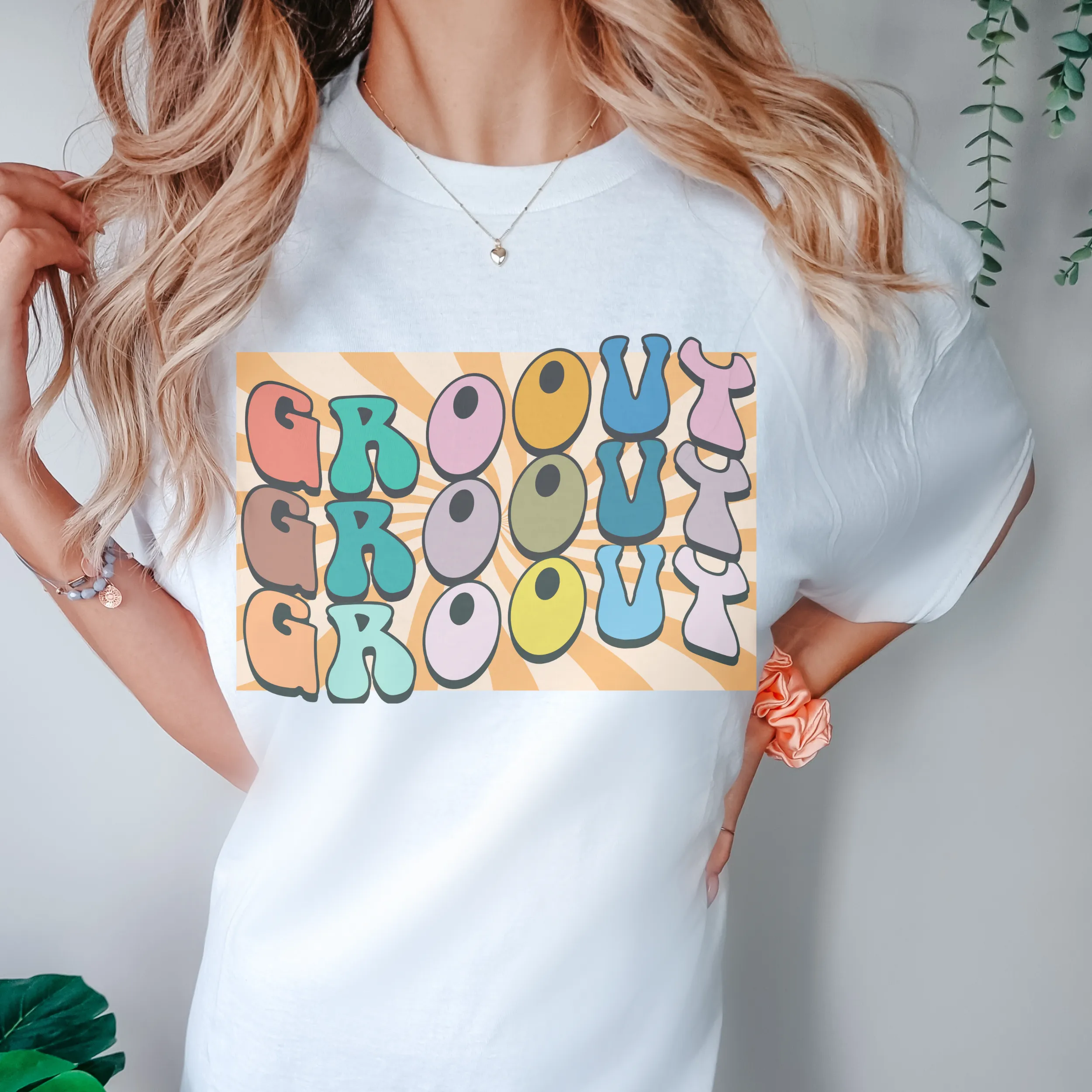 Trendy Seventies Tee, 70's Groovy Comfort Colors® T-shirt, Spring1970's Retro Design T-Shirt in Six Colors, Trendy Summer Tee