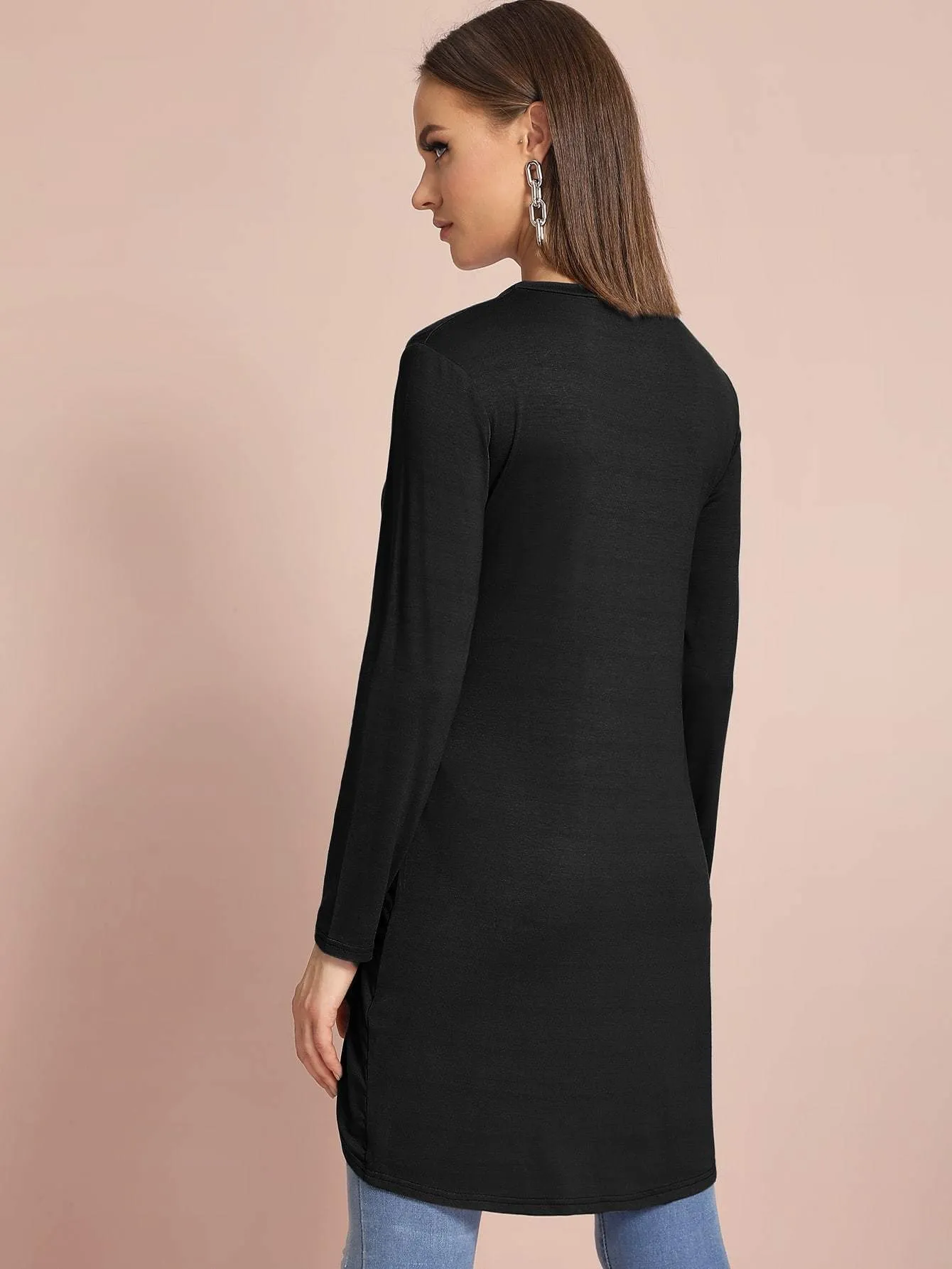 Twist Front High Low Tee