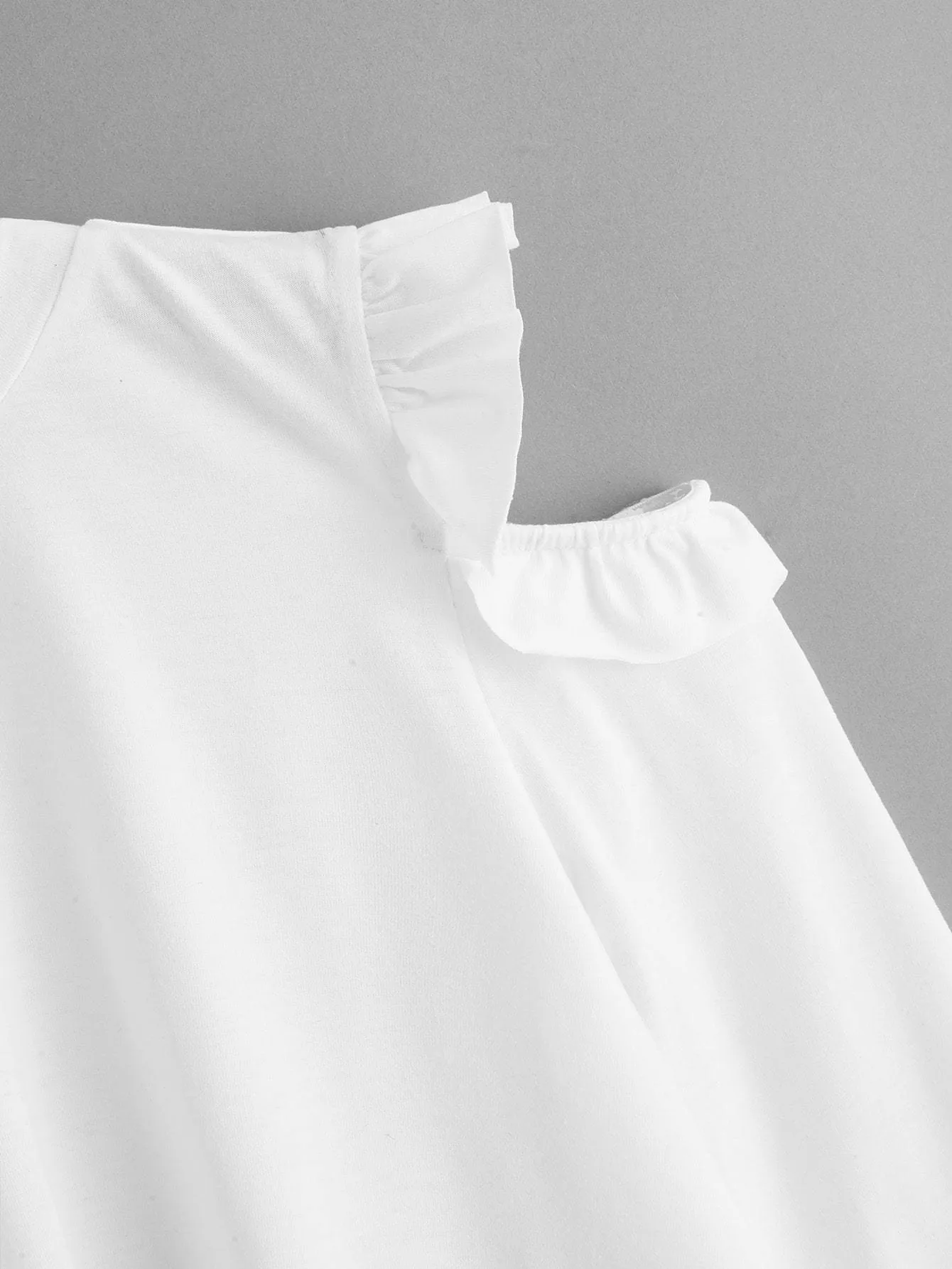 Twist Front Ruffle Tee