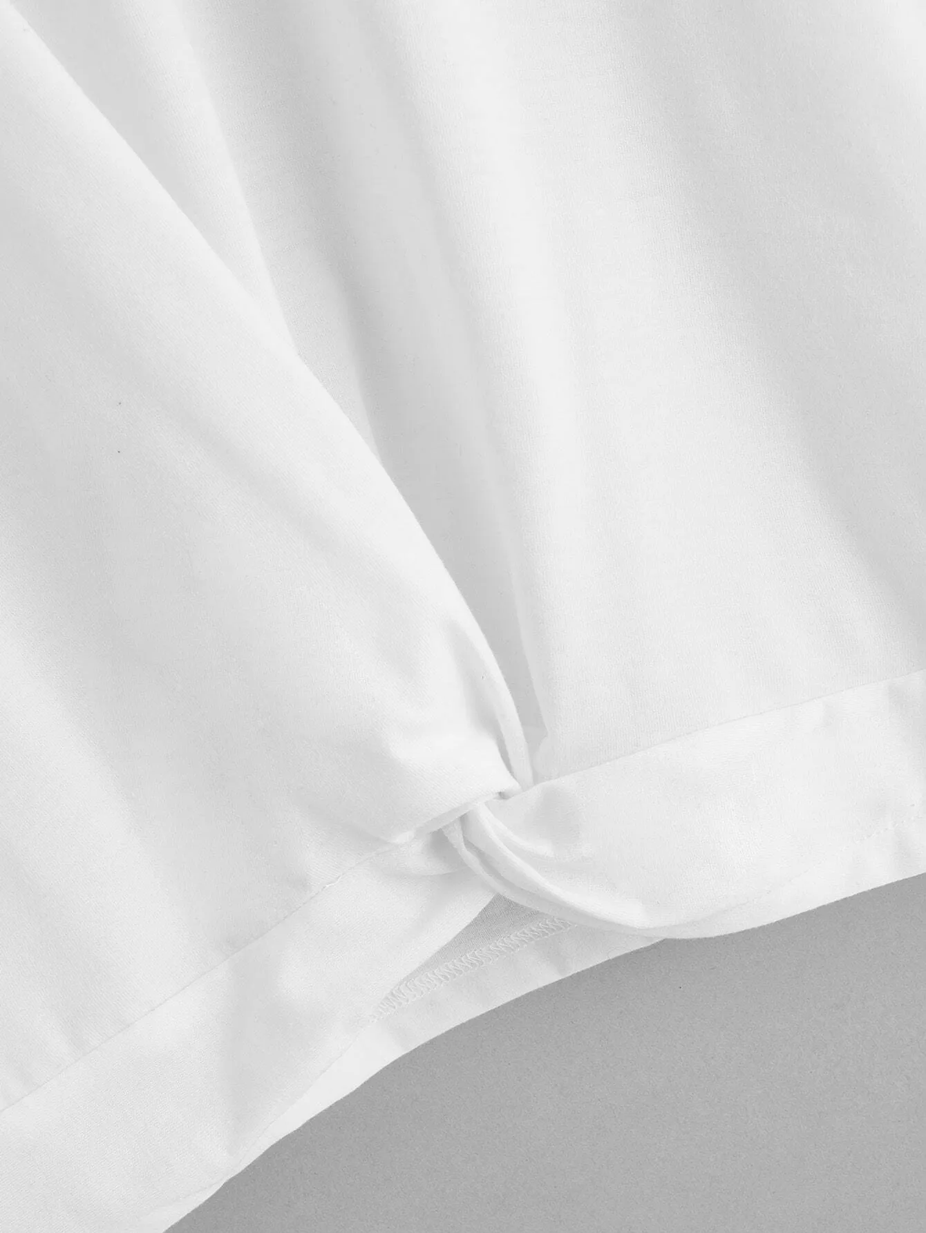 Twist Front Ruffle Tee