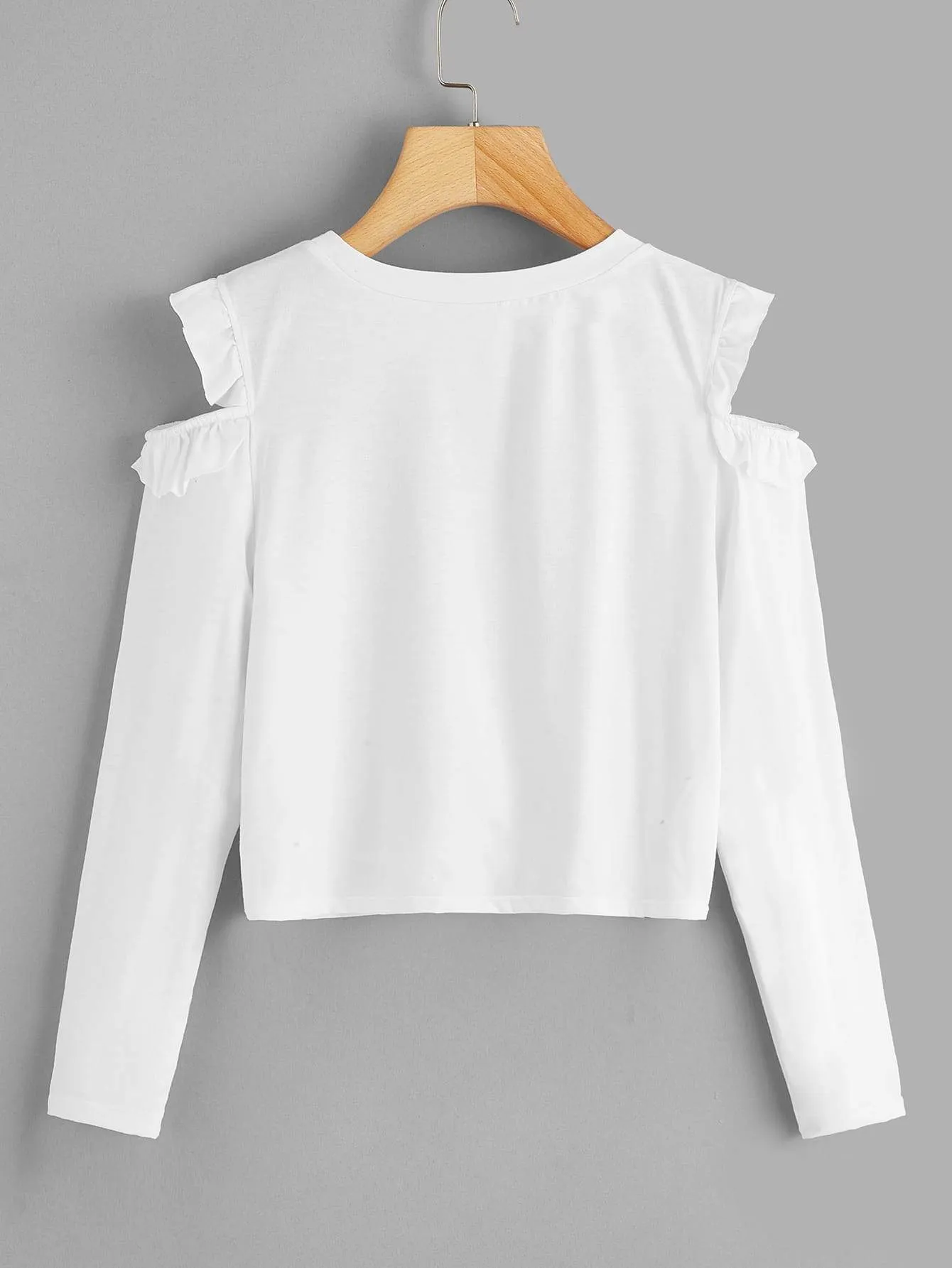 Twist Front Ruffle Tee