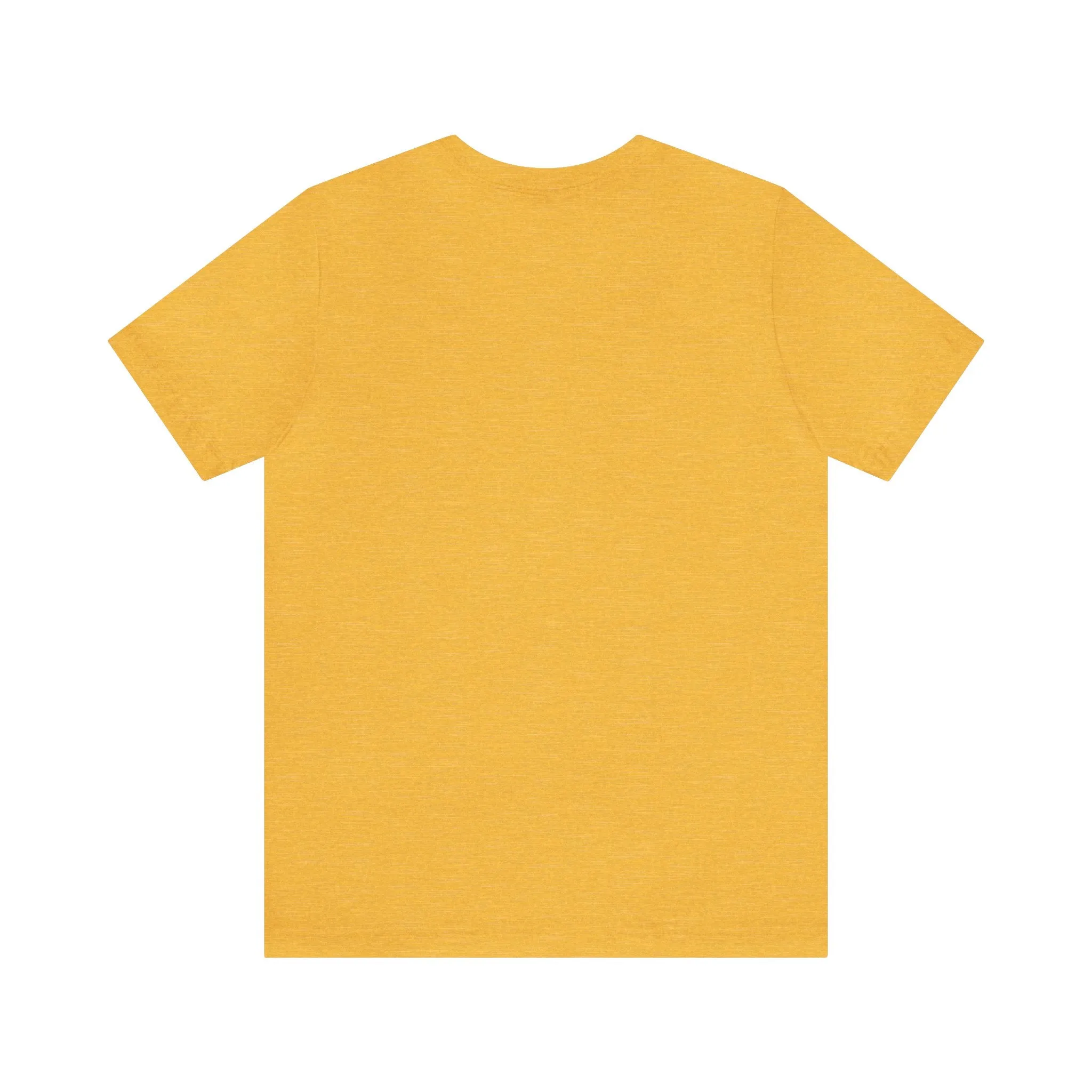Unisex Jersey Short Sleeve Heather Yellow Gold T Shirt