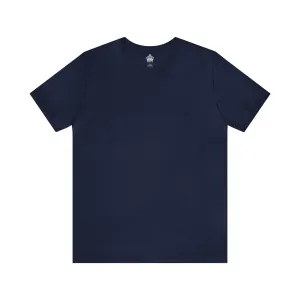 Unisex Jersey Short Sleeve Navy Blue T Shirt