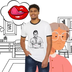 Unisex SCBC  "Eat The  Booty"  Ringer T-Shirt. T-Shirt, Vintage, Branded, Streetwear, Unisex, Light Weight, Spring Fashion, Positivity