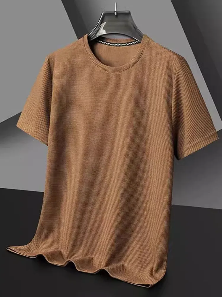 Waffle Round Neck Tee