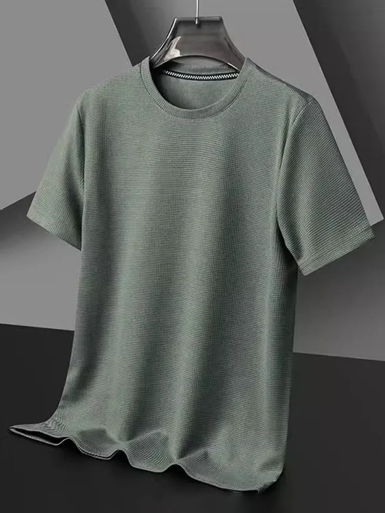 Waffle Round Neck Tee