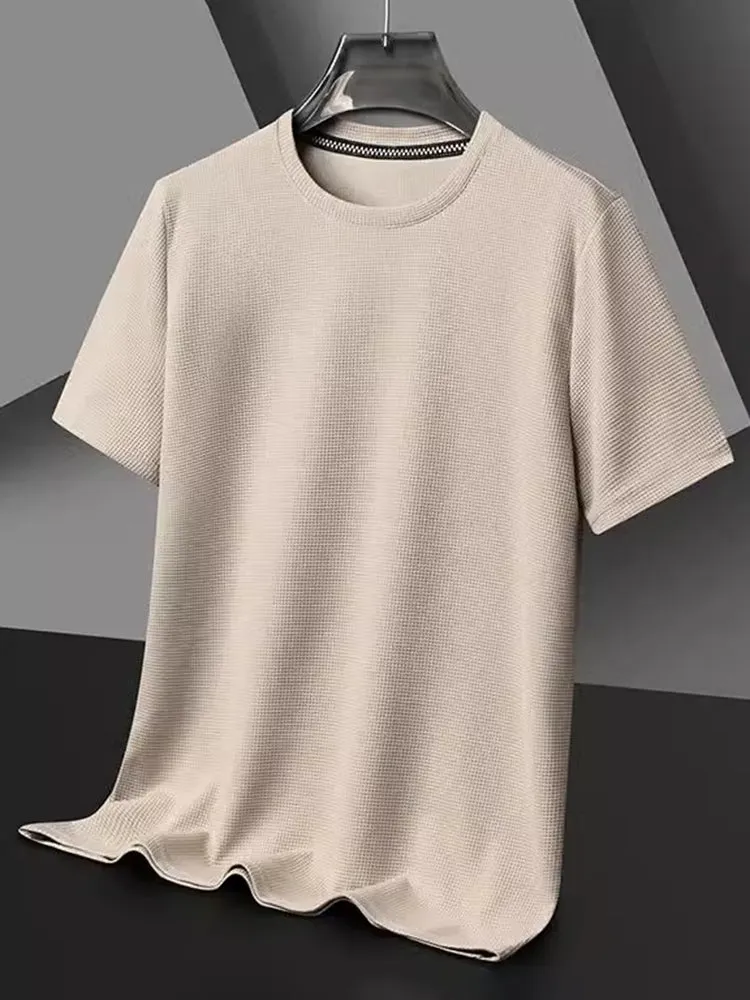 Waffle Round Neck Tee
