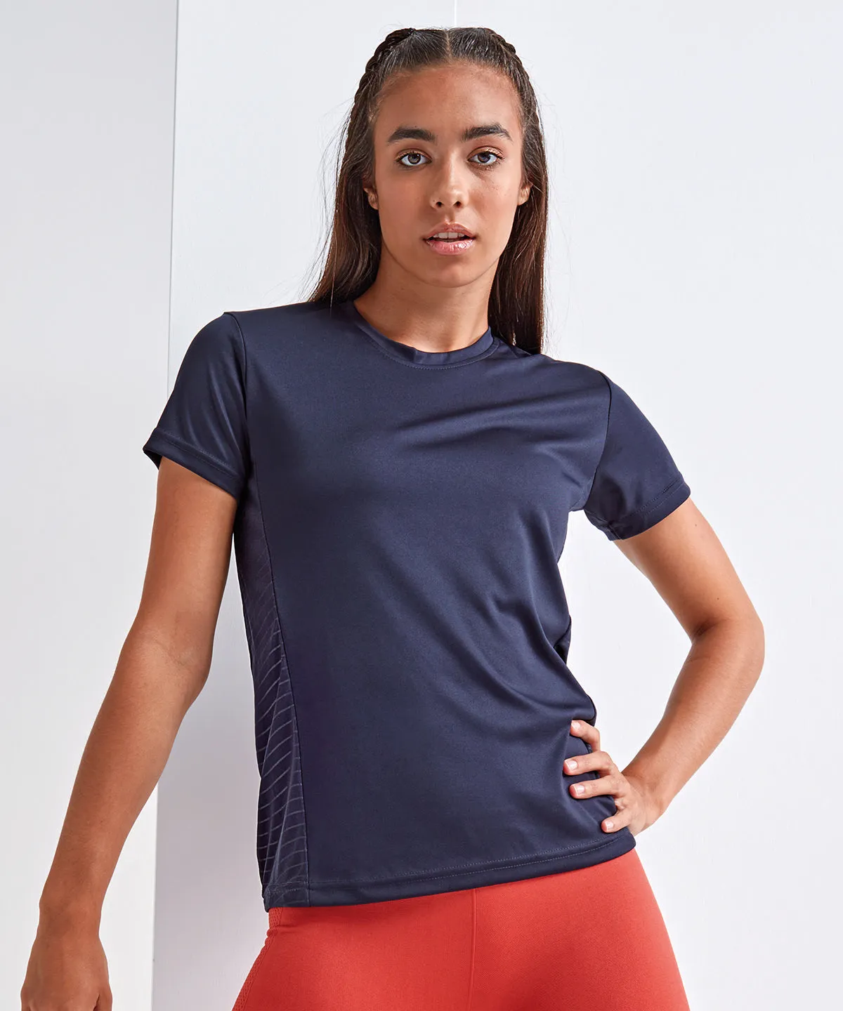 White - Women's TriDri® embossed panel t-shirt