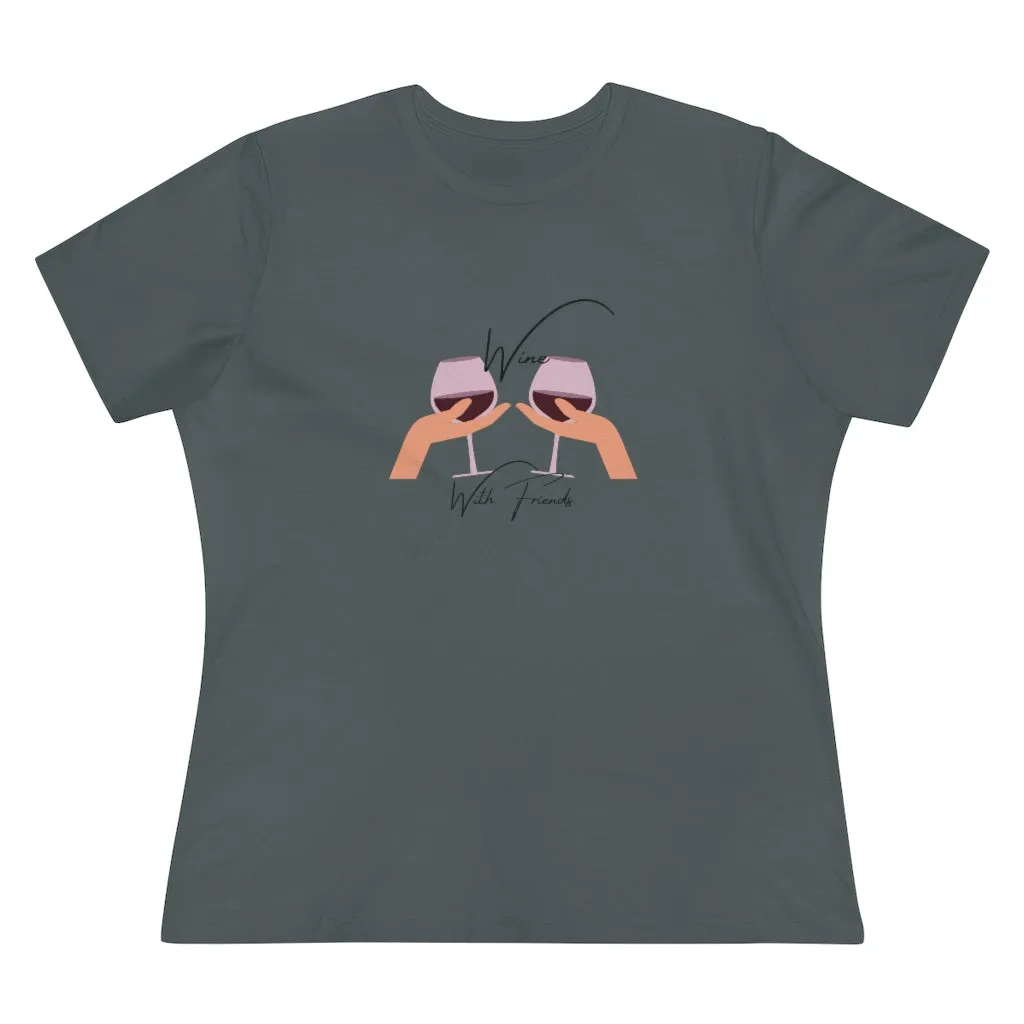 Wine With Friends | Women's Premium Tee