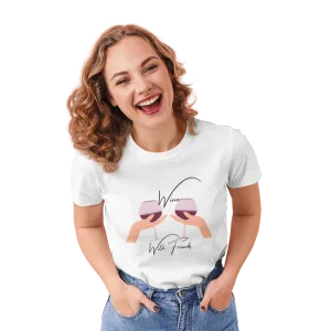 Wine With Friends | Women's Premium Tee