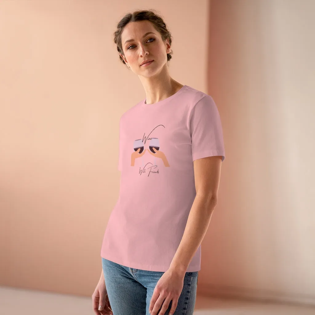 Wine With Friends | Women's Premium Tee