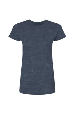 Women's Heather Navy Poly-Rich T-Shirt