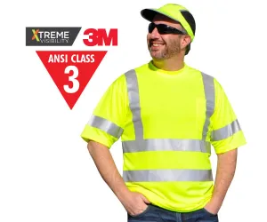 Xtreme-Flex Class 3 Short Sleeve T-Shirt Lime - Large