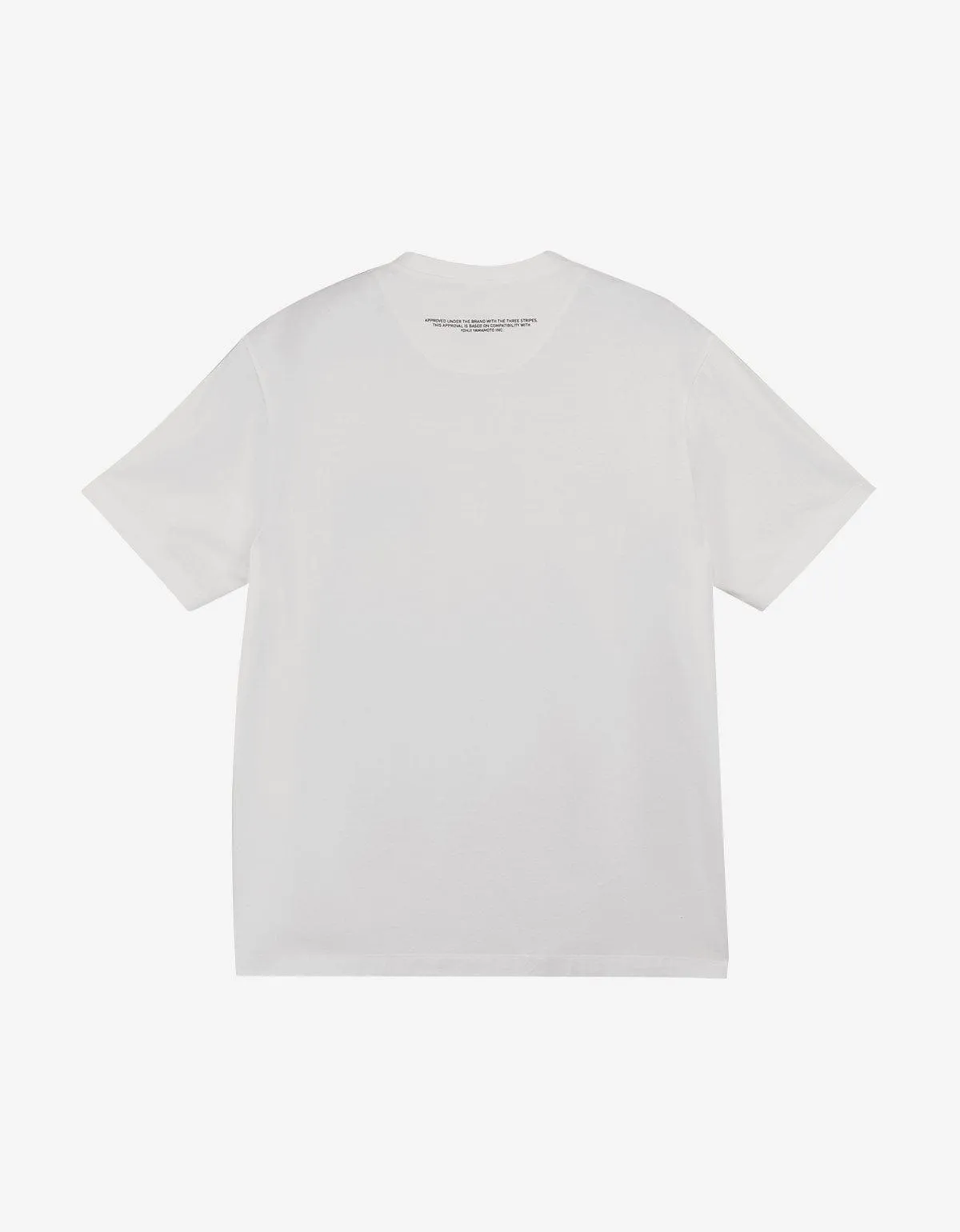 Y-3 White Logo Short Sleeve T-Shirt